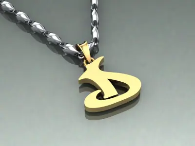 Pendant D-d1 3D print model