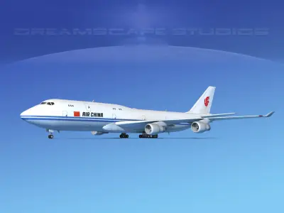 Boeing 747-8I Jumbo Jet China 3D model
