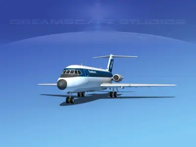 Douglas DC-9-15 Southern 2 3D model