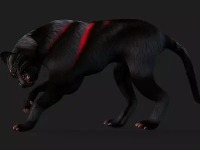 Black Panther A2 Free low-poly 3D model