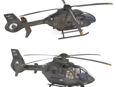 Airbus Helicopter H135 Army 3D model
