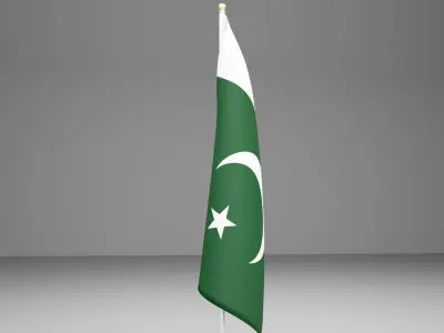 All countries flag 3D model