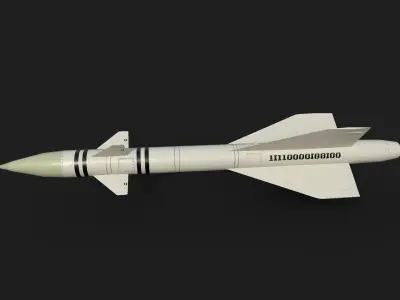 aa4 k8 air to air missile Low-poly 3D model