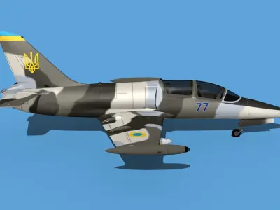 Aero Vodochody L-39C Albatross Ukraine 1 3D model