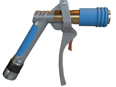 gas station gun 3D model