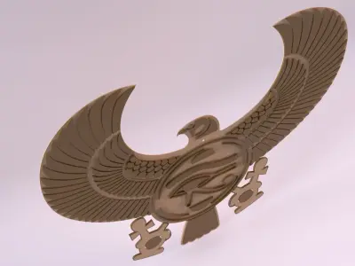 Egyptian Symbols - 035 Low-poly 3D model