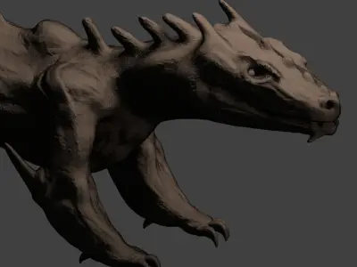 DRAGON 01 Low-poly 3D model