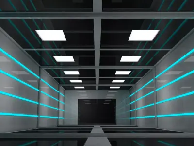 Sci Fi Interior 3D model 85