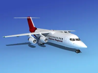 BAe 146-300 Express Regional 3D model