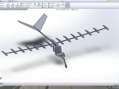 one man airplane  3D model