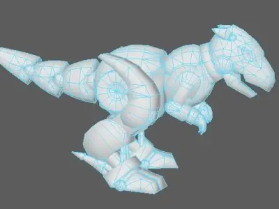 Model cartoon Low-poly 3D model