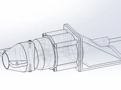 water Jet 70mm 3D print model