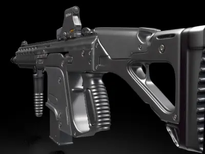 Heckler and Koch G56 - automatic rifle 3D model