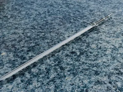 Bastard sword Free 3D model