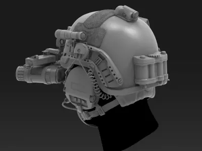 Military Helmet - High Poly 3D model