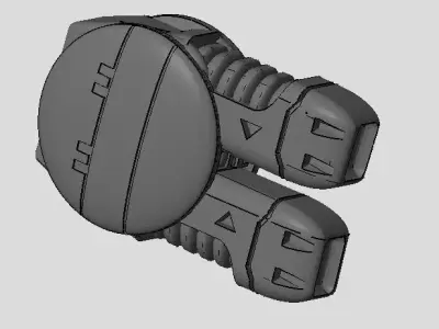 CHIBI-TECH SD - PLS-V DUO GUNPOD 3D print model