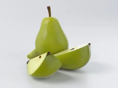 Cartoon Pear 3D model