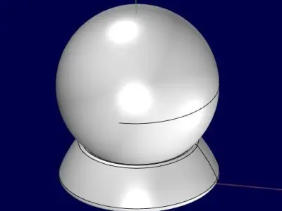 Glass ball with snow - Christmas evee Free 3D model