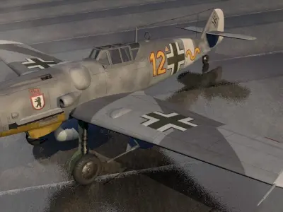 Messerschmitt Bf-109 G-6 Gustav 3D model