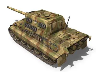 SDKFZ 186 Jagdtiger - Hunting Tiger 3D model