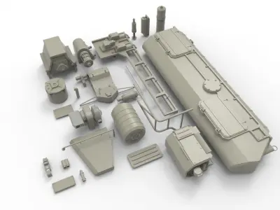 Mechanics collection 1 Kitbash 3D model