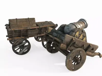 Magical Style Weapon Magic Cannon 3D model