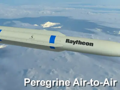 Peregrine Missile Low-poly 3D model