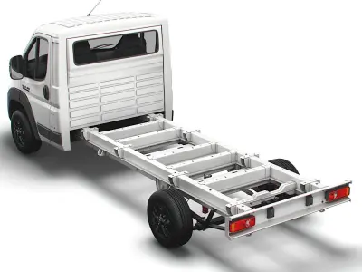 RAM Promaster Chassis Truck Single Cab 4300WB 2023 3D model