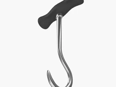 Hay Hooks Low-poly 3D model