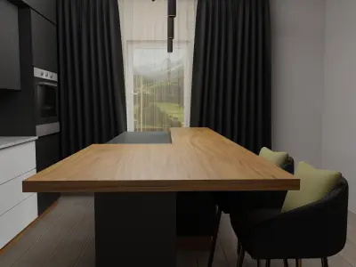 Kitchen Low-poly 3D model get