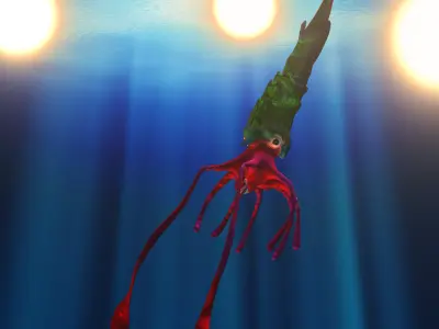 Giant Monster Squid 3D model