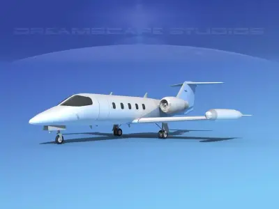 Gates Learjet 35 V08 3D model