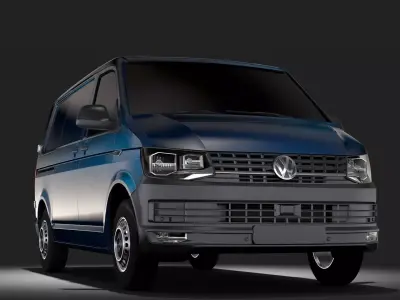 Volkswagen Transporter Van L1H1 T6 2017 3D model