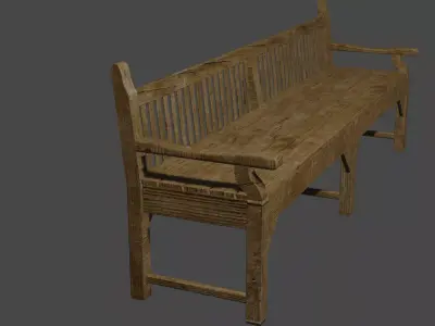 Realistic Wooden Plank 3D Model Low-poly 3D model