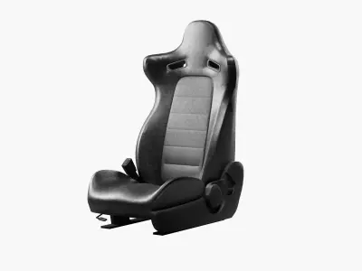 Car Seat - Low Poly Low-poly 3D model