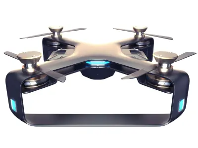 Concept Racing drone vray 3d model Low-poly 3D model