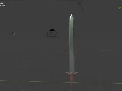 Low-Poly Double edged sword with leather hilt Free low-poly 3D model