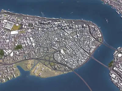 Lagos Low-poly 3D model