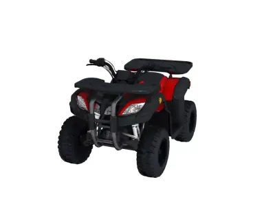 Off Road Work ATV Quad Vehicle 3D Model 3D model