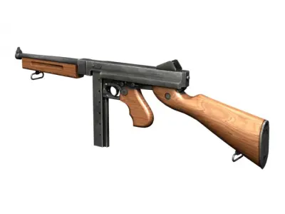 WW2 Submachine guns - Collection 3D model