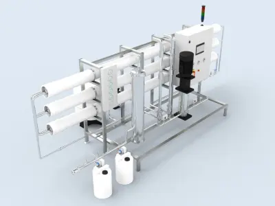 Reverse Osmosis RO Unit 3D model