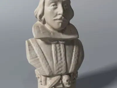 williams shakespeare Bust 3D model