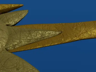 Pantheon Spear Free low-poly 3D model