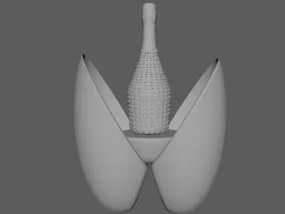 Bottle bird Free low-poly 3D model