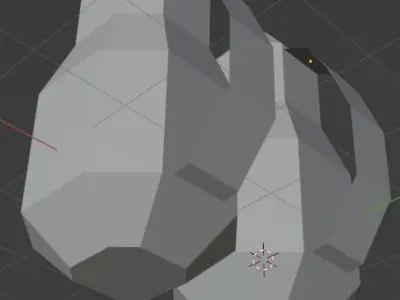 Low-Poly Jetpack pair of missiles 3D print model