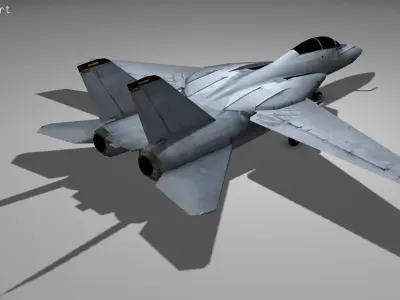 F14 TOMCAT Low-poly 3D model
