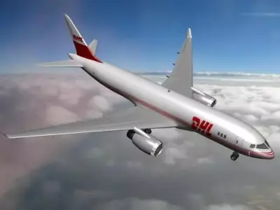 Boeing 787-8 DHL International 3D model