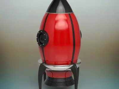 Toy Rocket 3D model