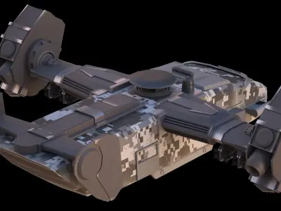 Battle transport 3D model