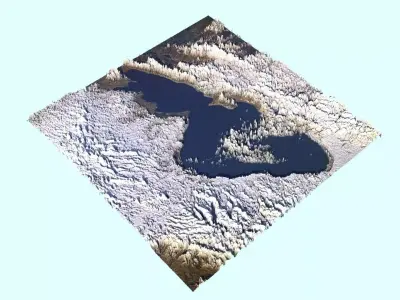 Sevan Lake 3D model